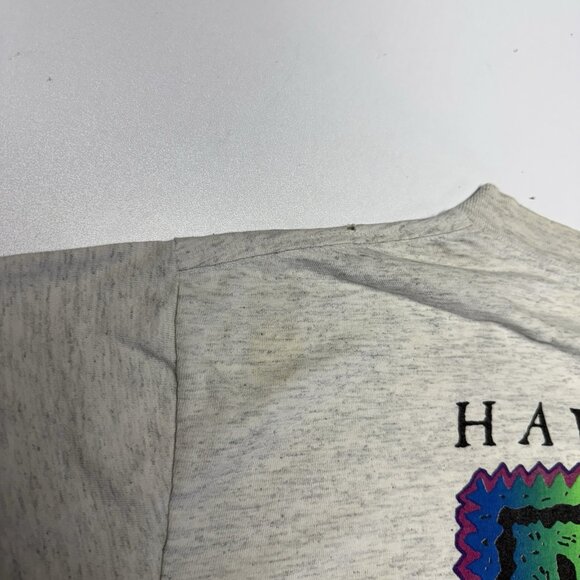Vintage 90s Hawaiian Legends Surf T Shirt Mens Large 21x27 Gray Single Stitch - Picture 13 of 16